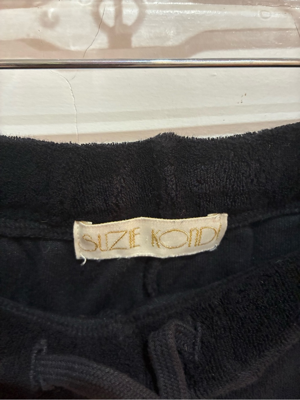 Suzi Kondi Black velour Tosk Pant